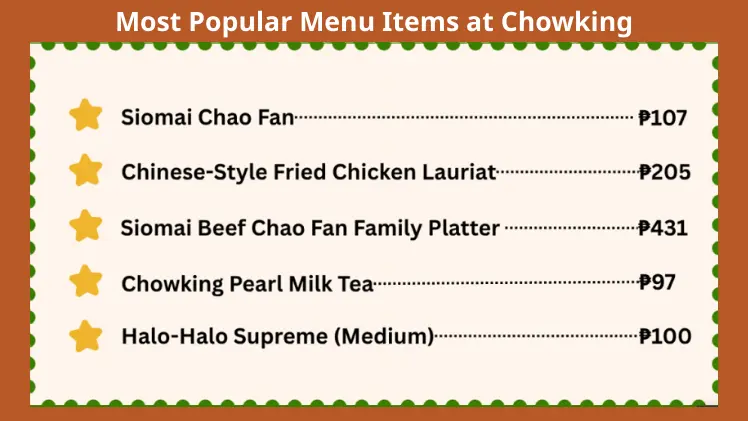 chowking menu price