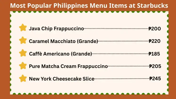 starbucks menu philippines