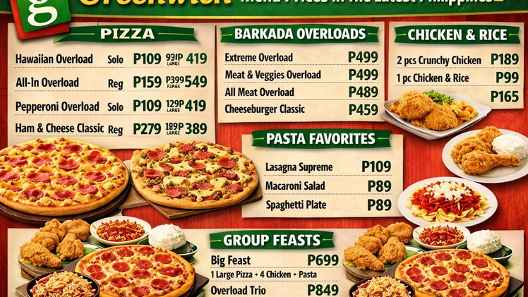 Greenwich Menu Prices In The Latest Philippines