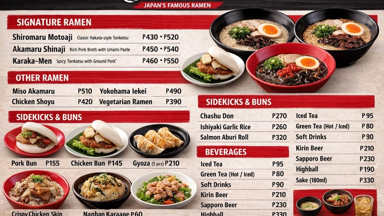 Ippudo Menu With Prices In The Latest Philippines